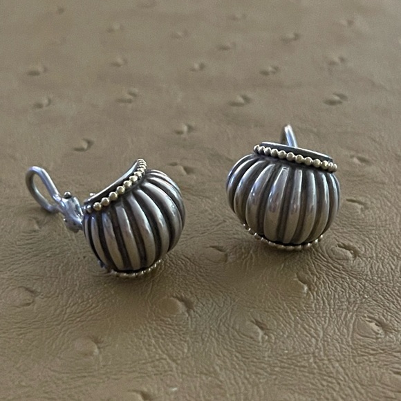 Lagos Earrings 18 kt and silver - Picture 3 of 4